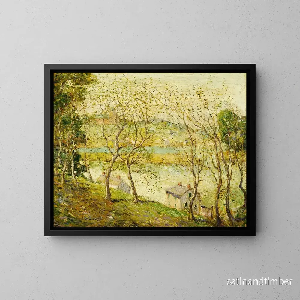 Reproduktion av målningen Vår på Harlemfloden – Ernest Lawson Reproduktion av målningen Vår på Harlemfloden – Ernest Lawson