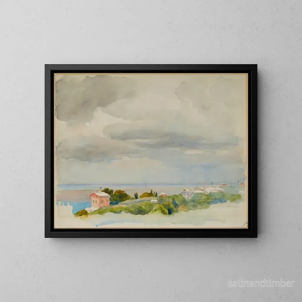 Reproduktion av målningen Riviera italienska – Józef Pankiewicz Reproduktion av målningen Riviera italienska – Józef Pankiewicz