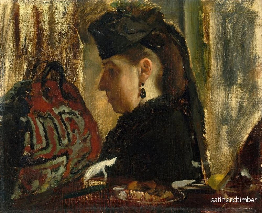 Reproduktion av målningen Marie Dihau 1843-1935 - Edgar Degas - Bild 2