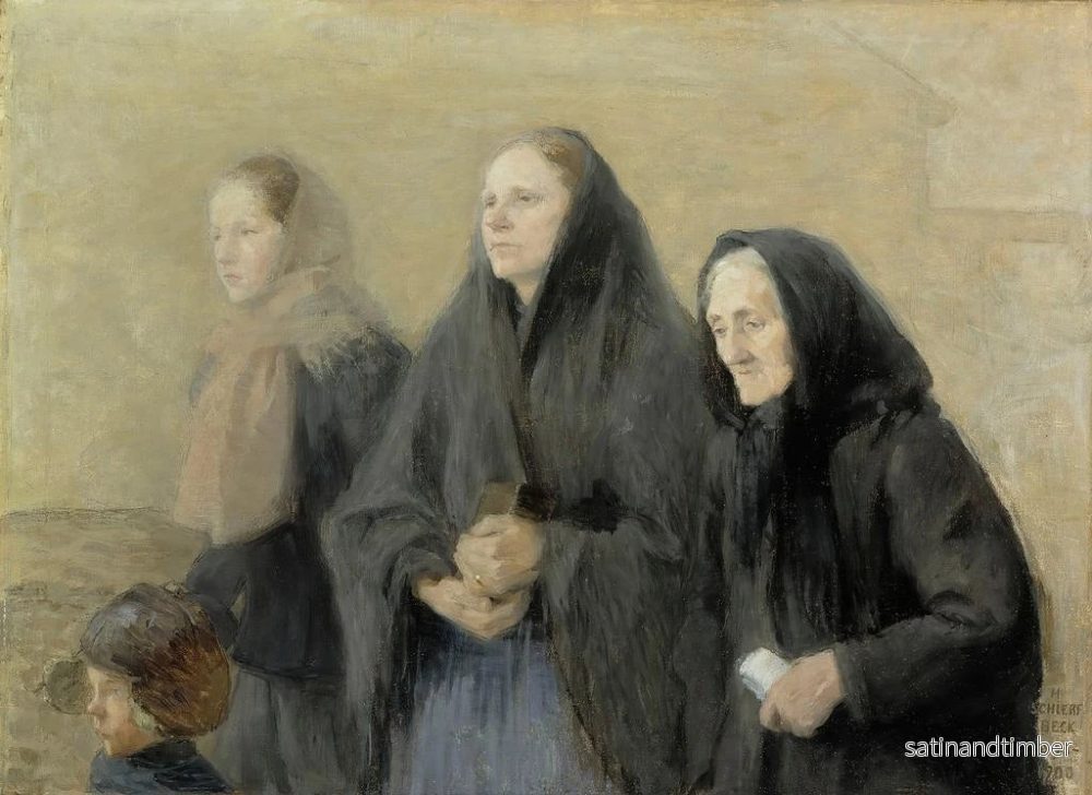 Reproduktion av målningen Les fidèles le matin de Pâques - Helene Schjerfbeck - Bild 2