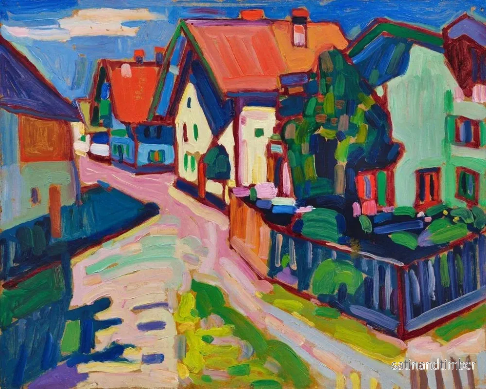 Reproduktion av målningen Murnau - Wassily Kandinsky - Bild 2