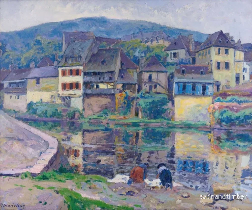 Reproduktion av målningen Les Lavandières - Paul Madeline - Bild 2