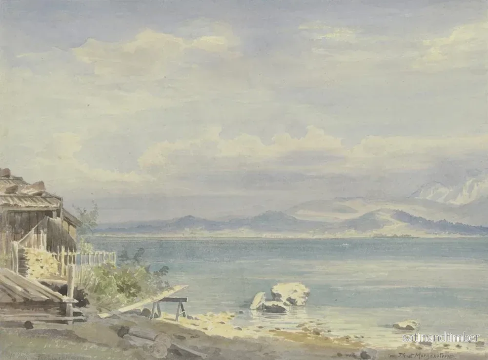 Reproduktion av målningen av Femme de Chiemsee - Friedrich Ernst Morgenstern - Bild 2
