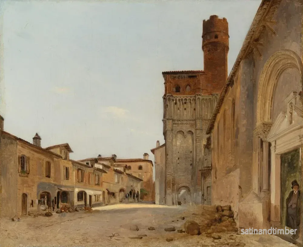 Reproduktion av målningen av Église Saint-Salvi d'Albi - Pierre Achille Poirot - Bild 2