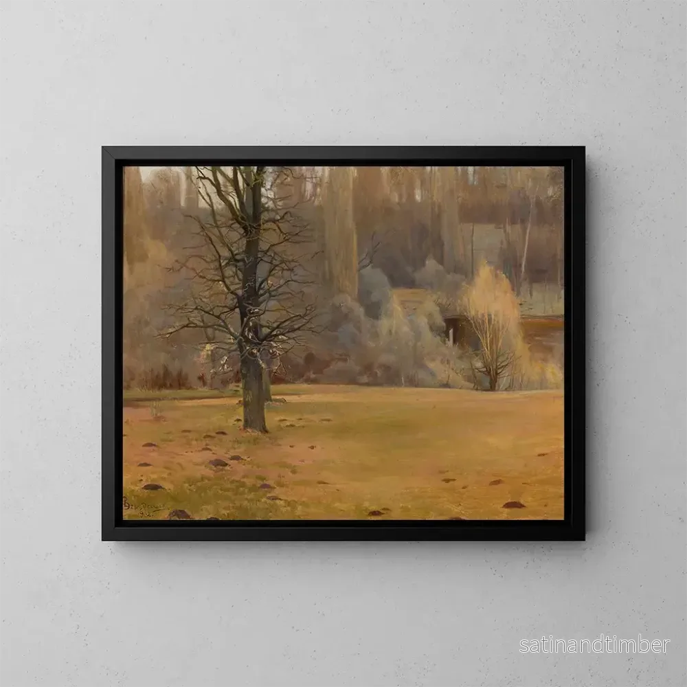 Reproduktion av målningen Fragment de parc - Leon Szpydrowski