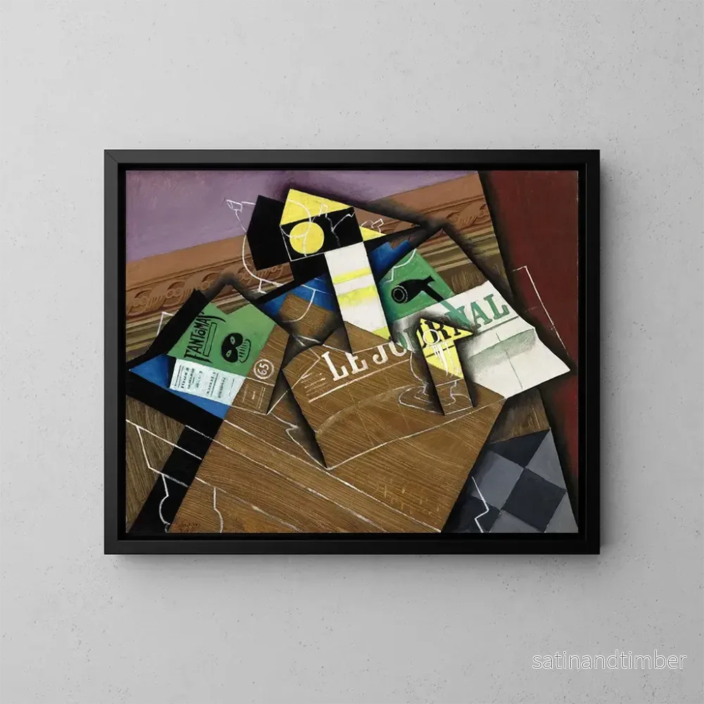 Reproduktion av målningen Fantômas - Juan Gris