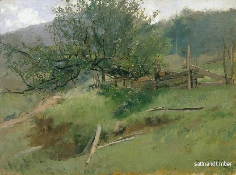 Reproduktion av målningen Pente de prairie - Franz Xaver Grell - Bild 2