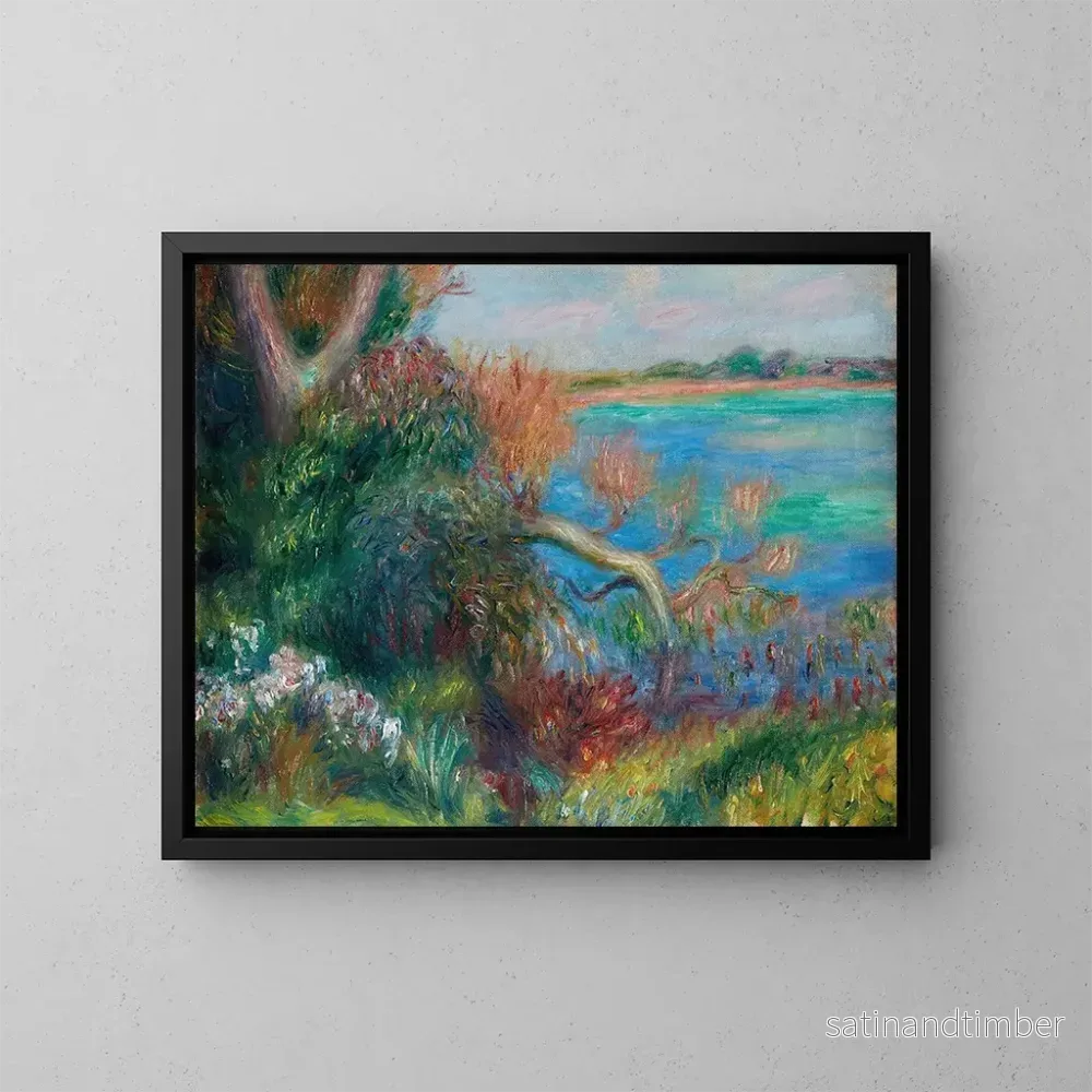 Reproduktion av målningen Bord de rivière - William James Glackens