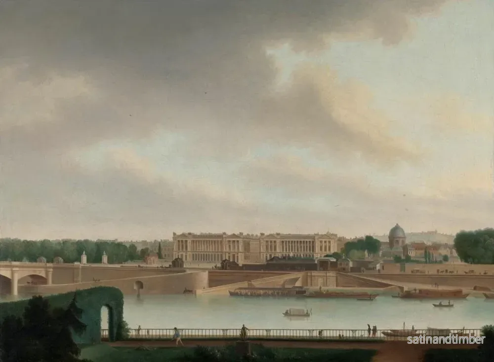 Reproduktion av målningen La vue de l'ambassade batave à Paris - Josephus Augustus Knip - Bild 2