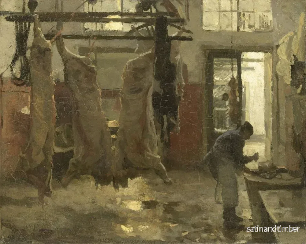Reproduktion av målningen L'abattoir - Willem Bastiaan Tholen - Bild 2
