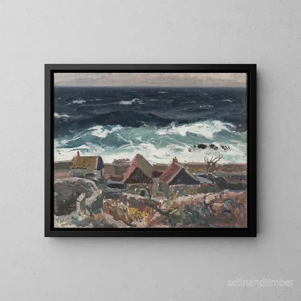 Reproduktion av målningen La mer près de Christians - Oscar Hullgren