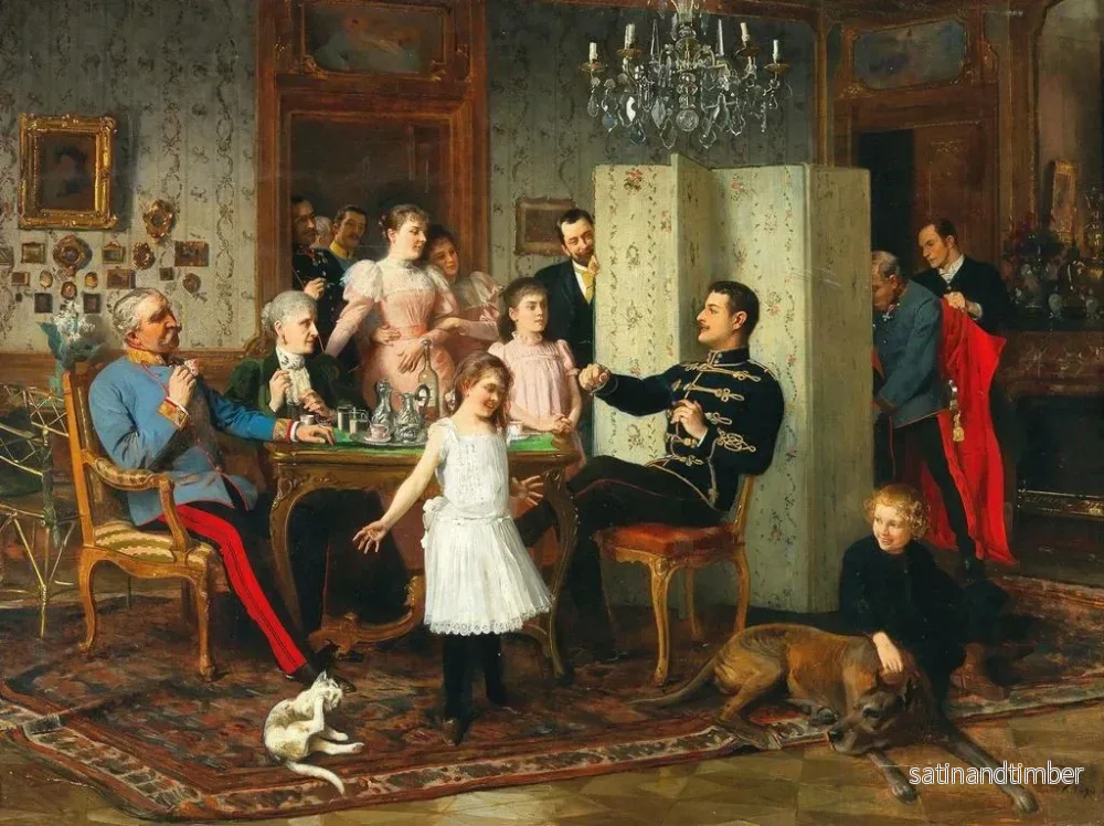 Reproduktion av målningen Stor familjefestmålning - Hans Temple - Bild 2