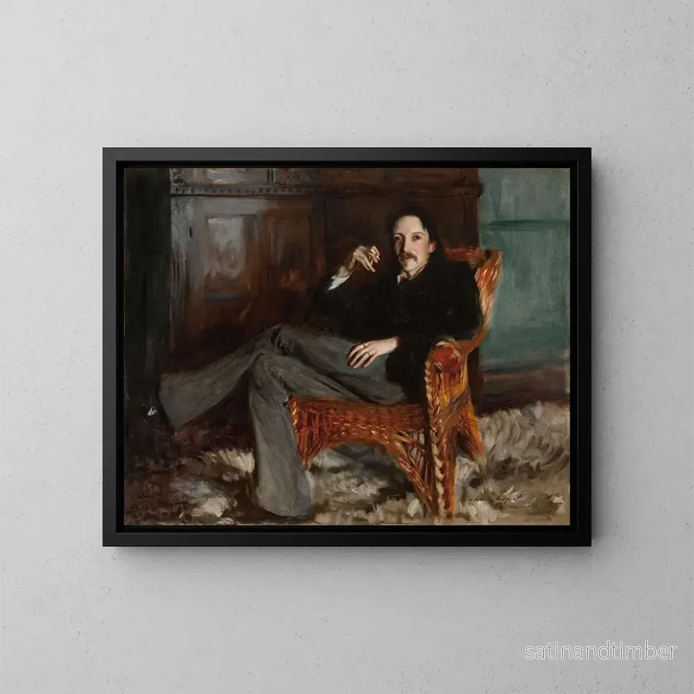 Reproduktion av målningen Robert Louis Stevenson - John Singer Sargent