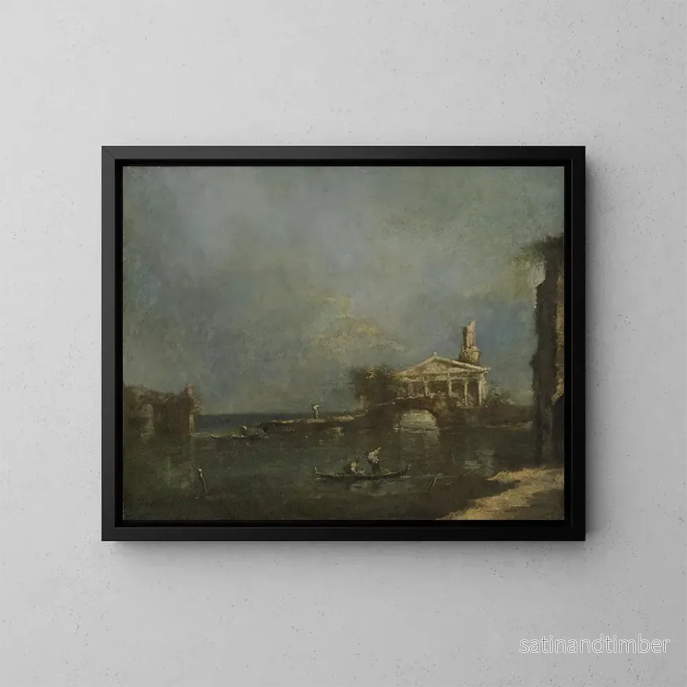 Reproduktion av målningen Lagune nära Venedig – Francesco Guardi Reproduktion av målningen Lagune nära Venedig – Francesco Guardi