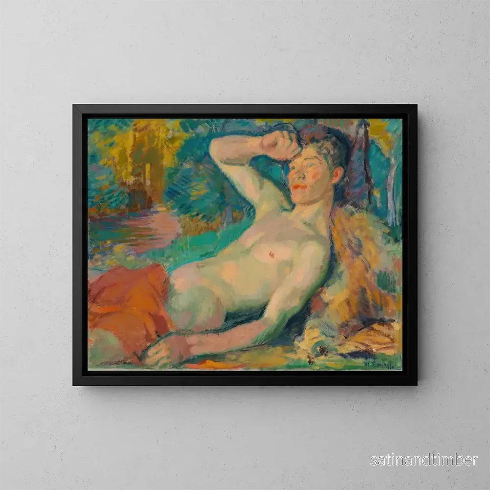 Reproduktion av målningen av Faune s'éveillant - Magnus Enckell