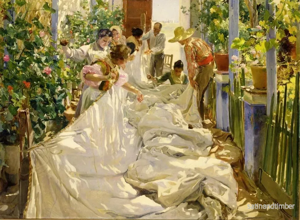 Reproduktion av målningen Coudre la voile - Joaquín Sorolla - Bild 2