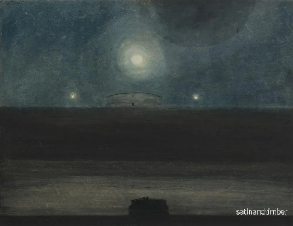 Reproduktion av målningen Strand med måne - Léon Spilliaert - Bild 2
