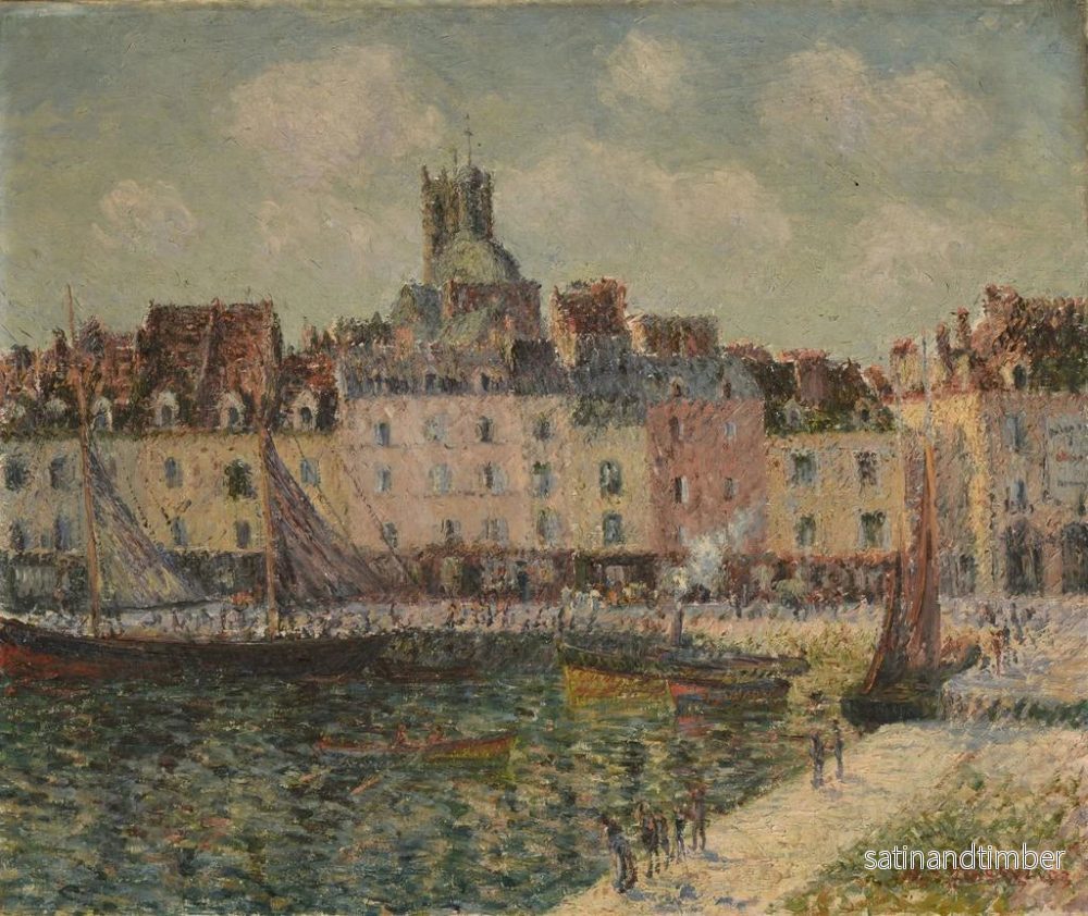 Reproduktion av målningen Le quai Duquesne, Dieppe - Gustave Loiseau - Bild 2