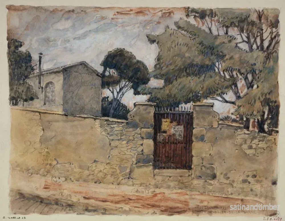 Reproduktion av målningen Rue du Chevalier de La Barre - Ferdinand Boberg - Bild 2