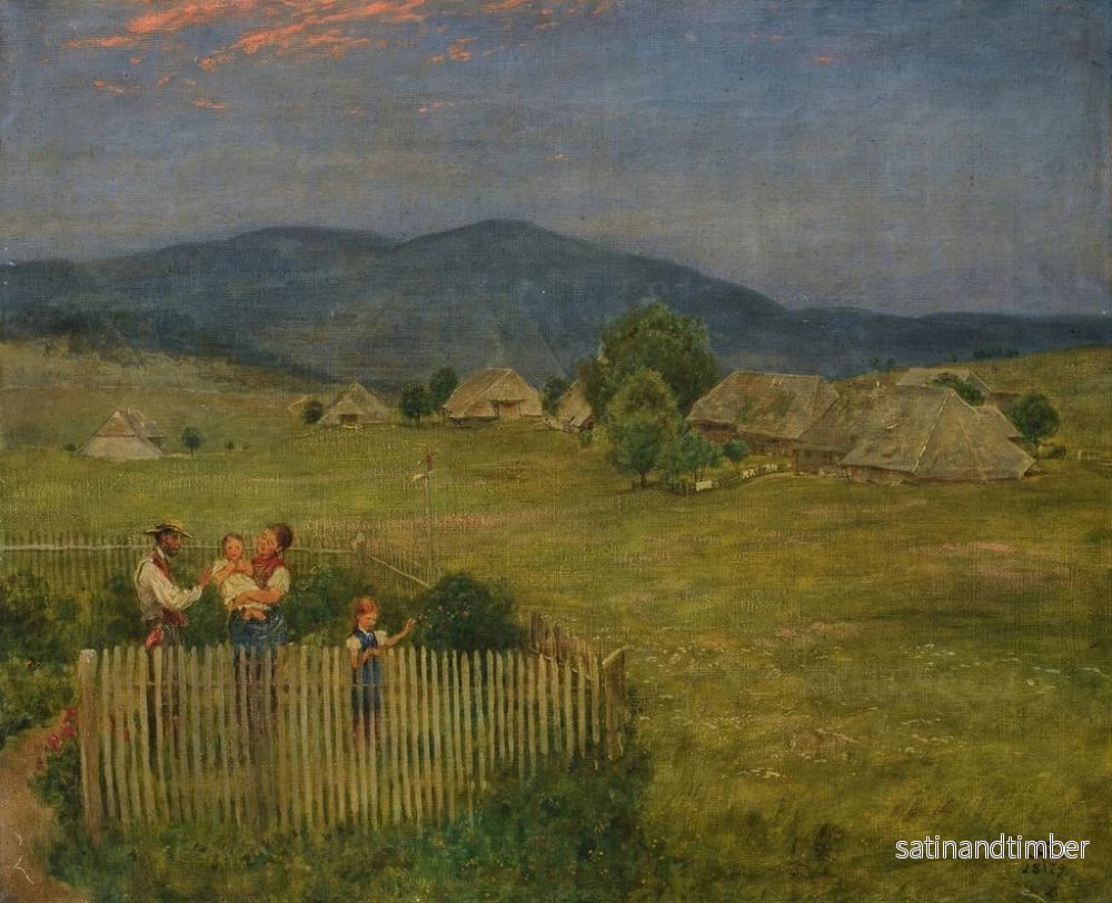 Reproduktion av målningen Petit jardin dans la Forêt-Noire - Hans Thoma - Bild 2