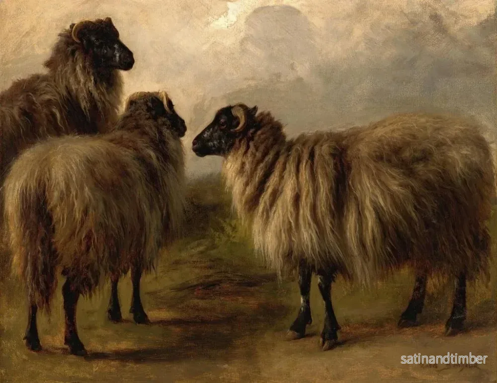 Reproduktion av målningen Tre ulliga får - Rosa Bonheur - Bild 2