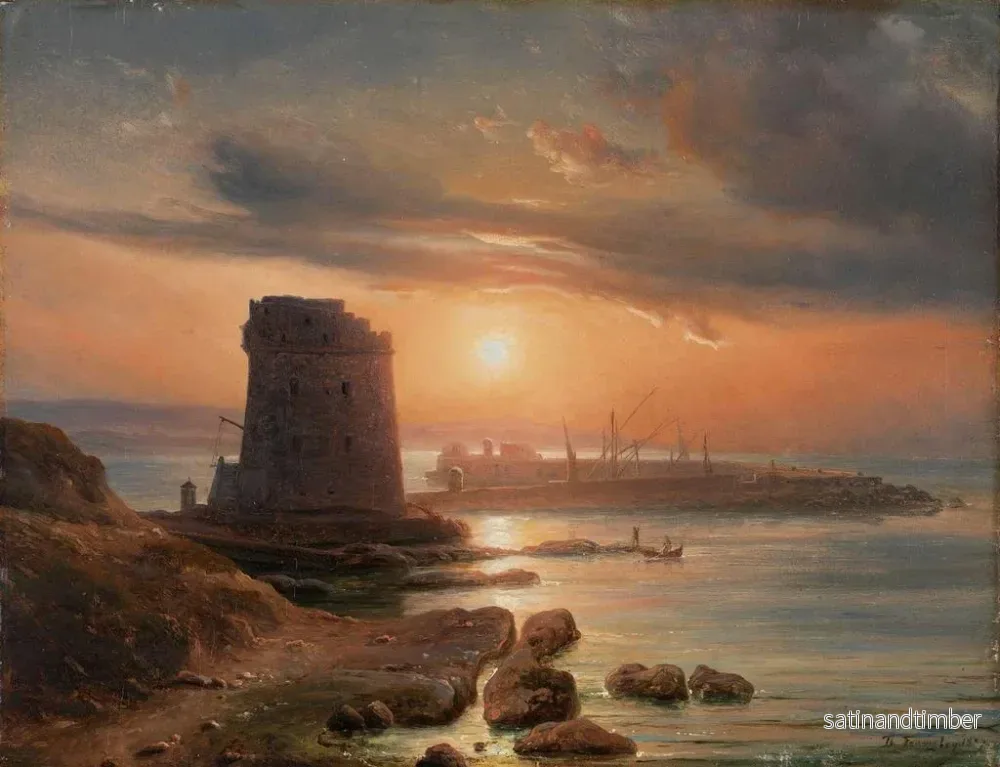 Reproduktion av målningen Le port d'Agrigente - Thomas Fearnley - Bild 2