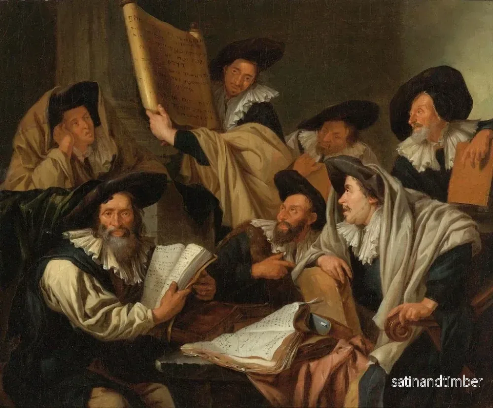 Reproduktion av målningen Diskussion rabbinique - Jacob Toorenvliet - Bild 2