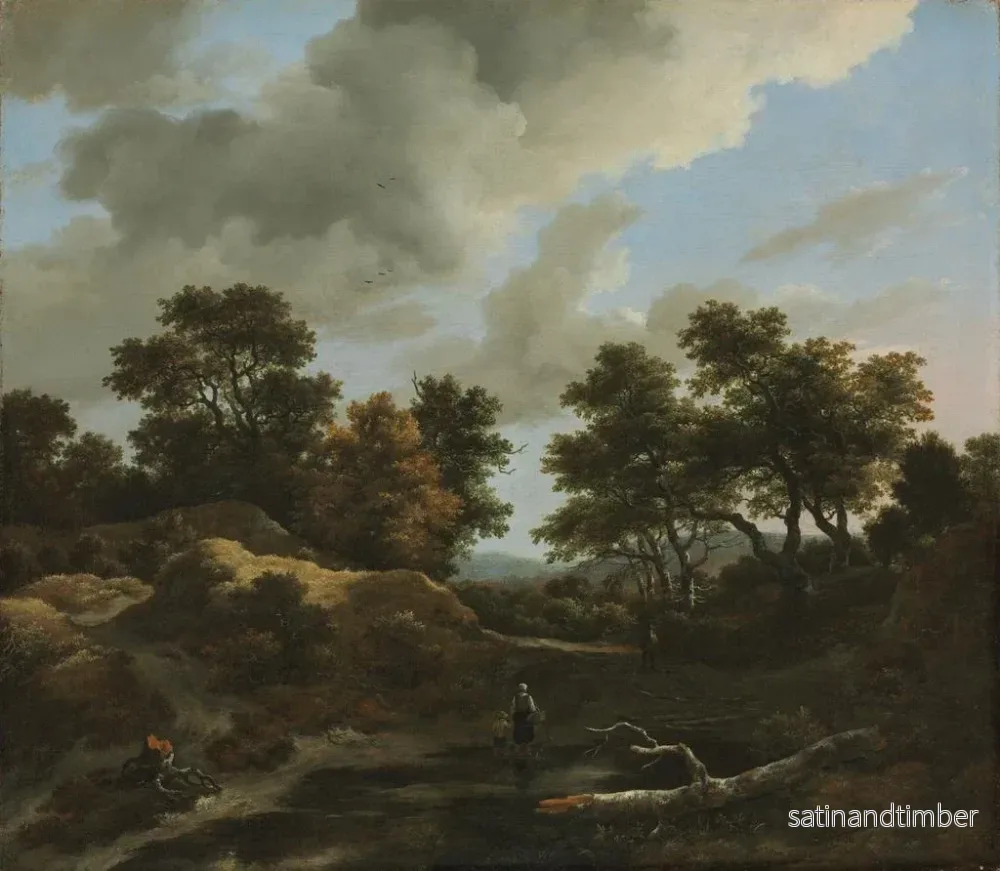 Reproduktion av målningen av skogigt och kuperat landskap - Jacob van Ruisdael - Bild 2