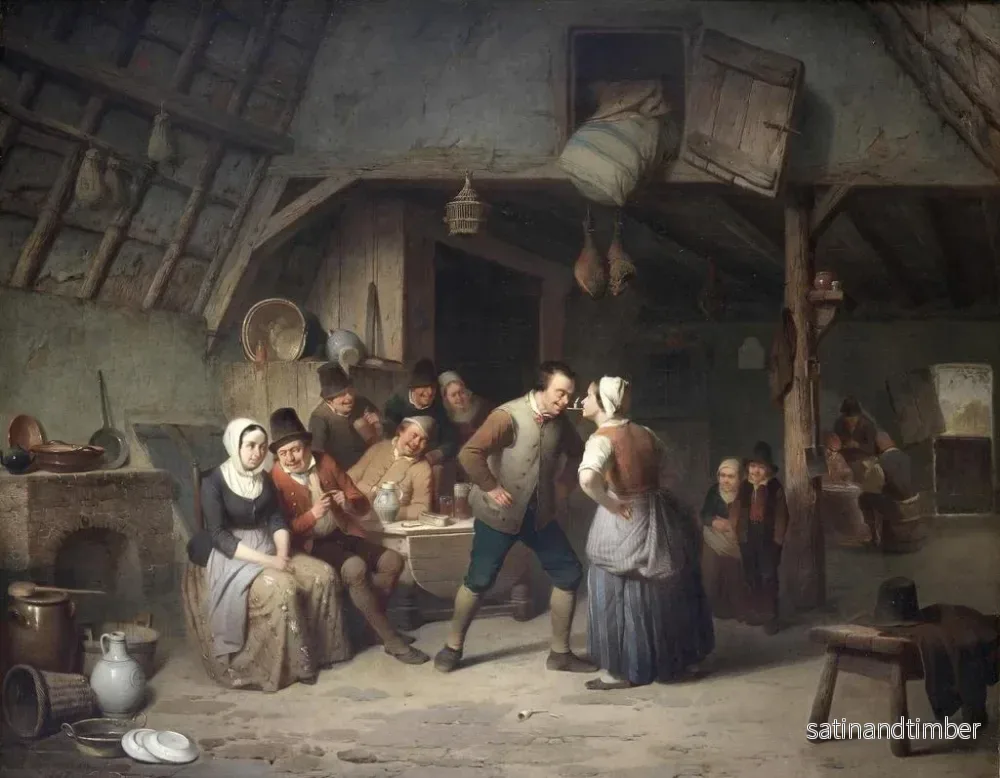 Reproduktion av målningen Passer la bougie - Charles Venneman - Bild 2