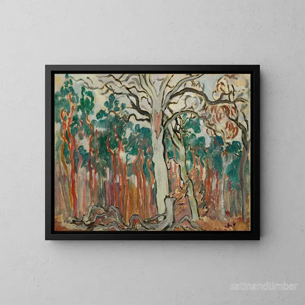 Reproduktion av målningen Les arbres de Sologne - Louis Valtat