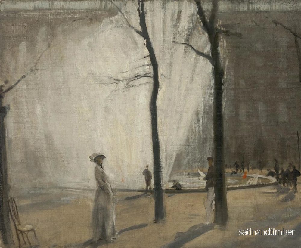Reproduktion av målningen Les fontaines du Palais Royal - William Nicholson - Bild 2