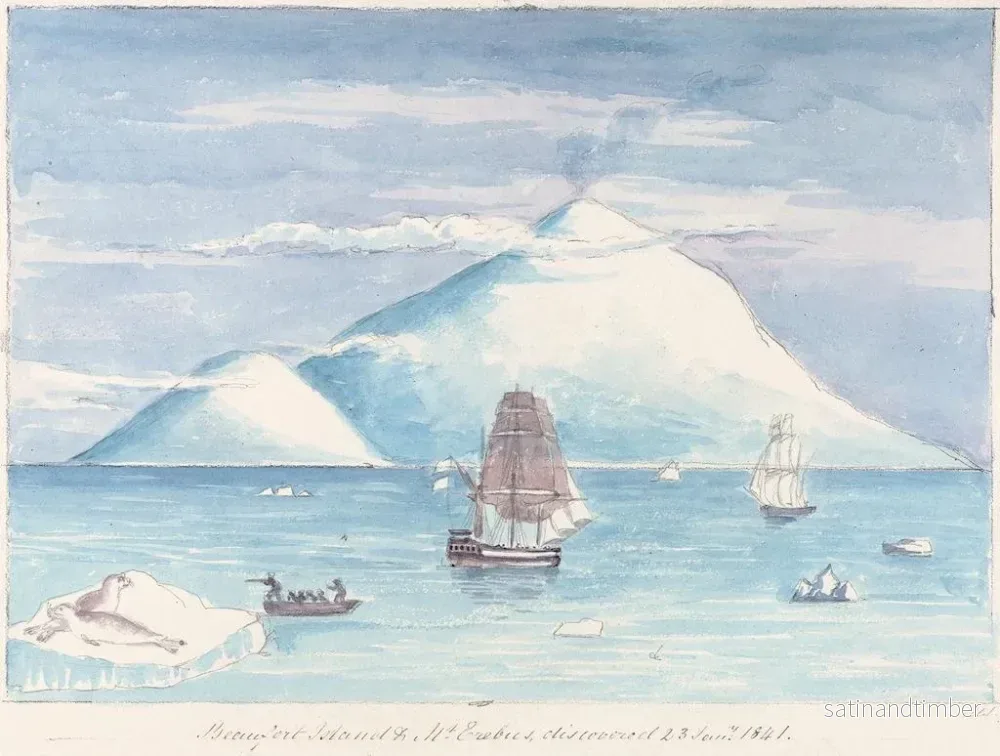 Reproduktion av målningen Île Beaufort, mont Érebus - Charles Hamilton Smith - Bild 2