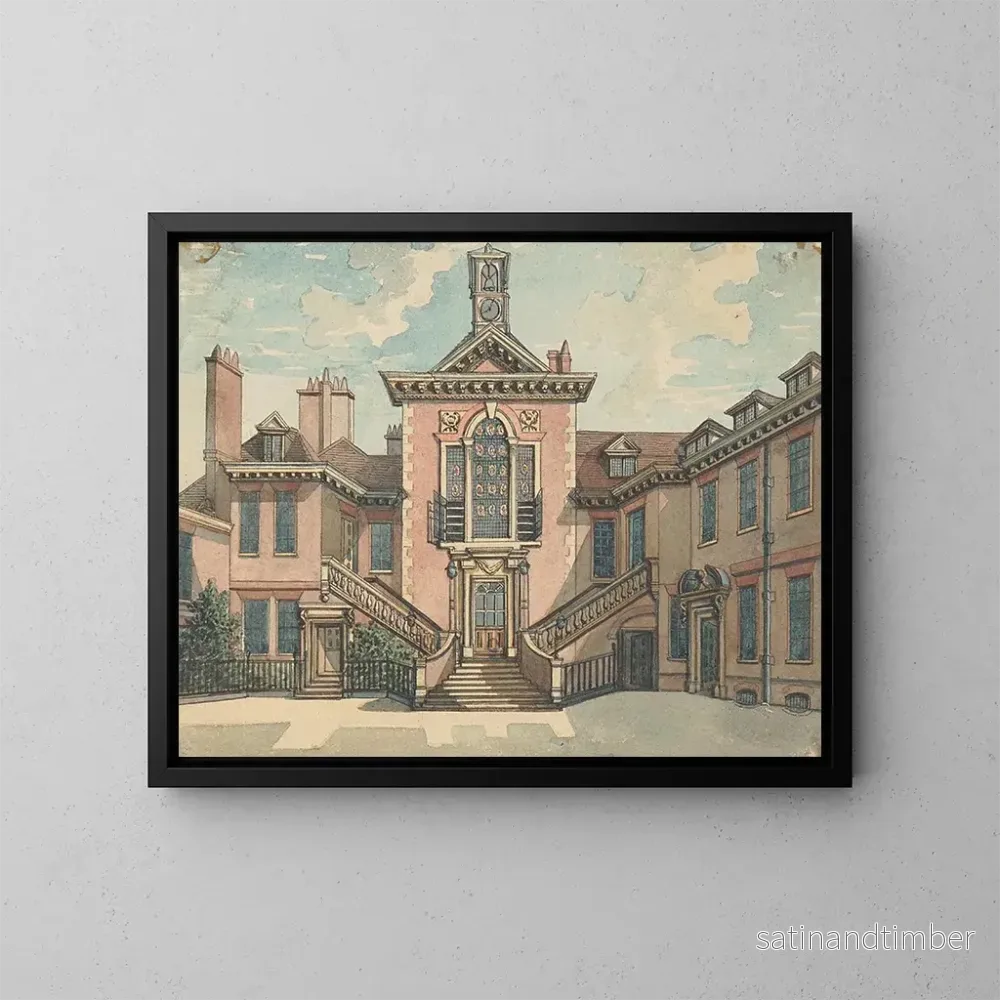 Reproduktion av målningen L'Auberge des Sergents - Samuel Ireland