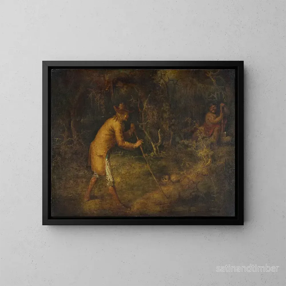 Reproduktion av målningen Le Diable et Tom Walker - John Quidor
