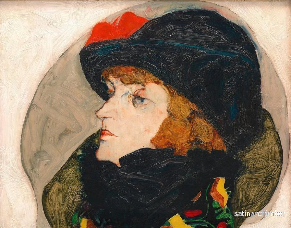 Reproduktion av målningen Portrait av Ida Roessler - Egon Schiele - Bild 2