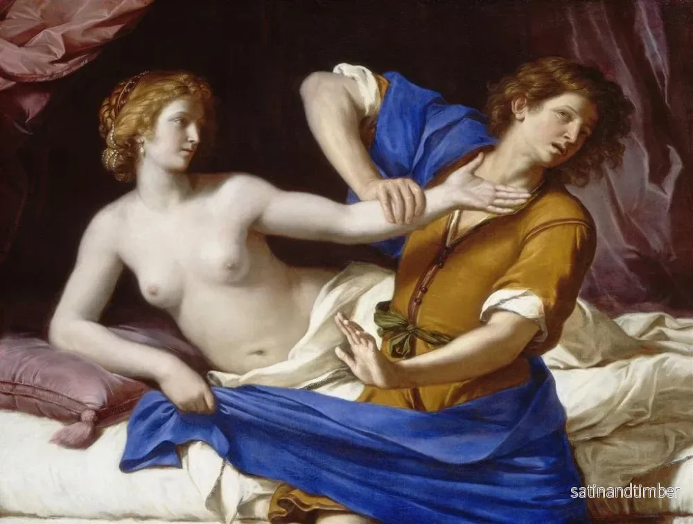 Reproduktion av målningen Joseph och Potifars hustru - Guercino - Bild 2