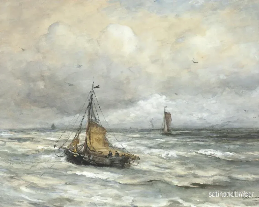 Reproduktion av målningen Utanför kusten - Hendrik Willem Mesdag - Bild 2