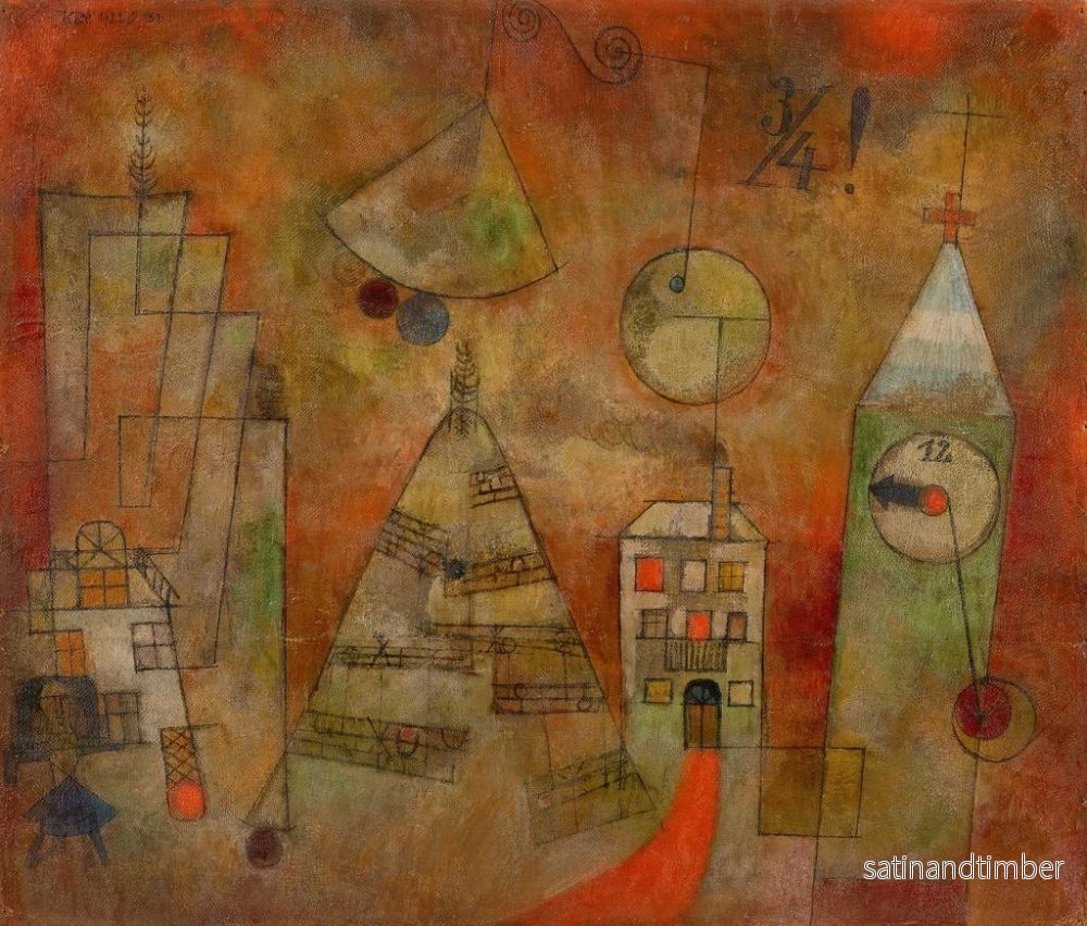 Reproduktion av målningen av den avgörande timmen vid kvart i tolv - Paul Klee - Bild 2