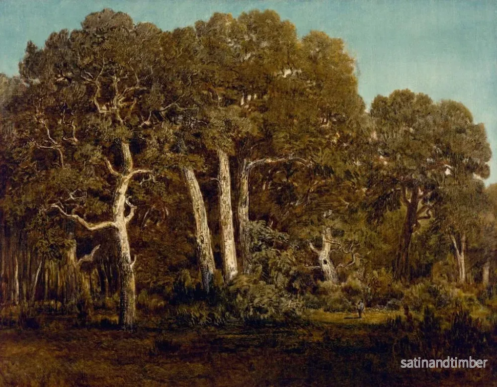 Reproduktion av målningen Les grands chênes de l'ancien BasBrau - Théodore Rousseau - Bild 2