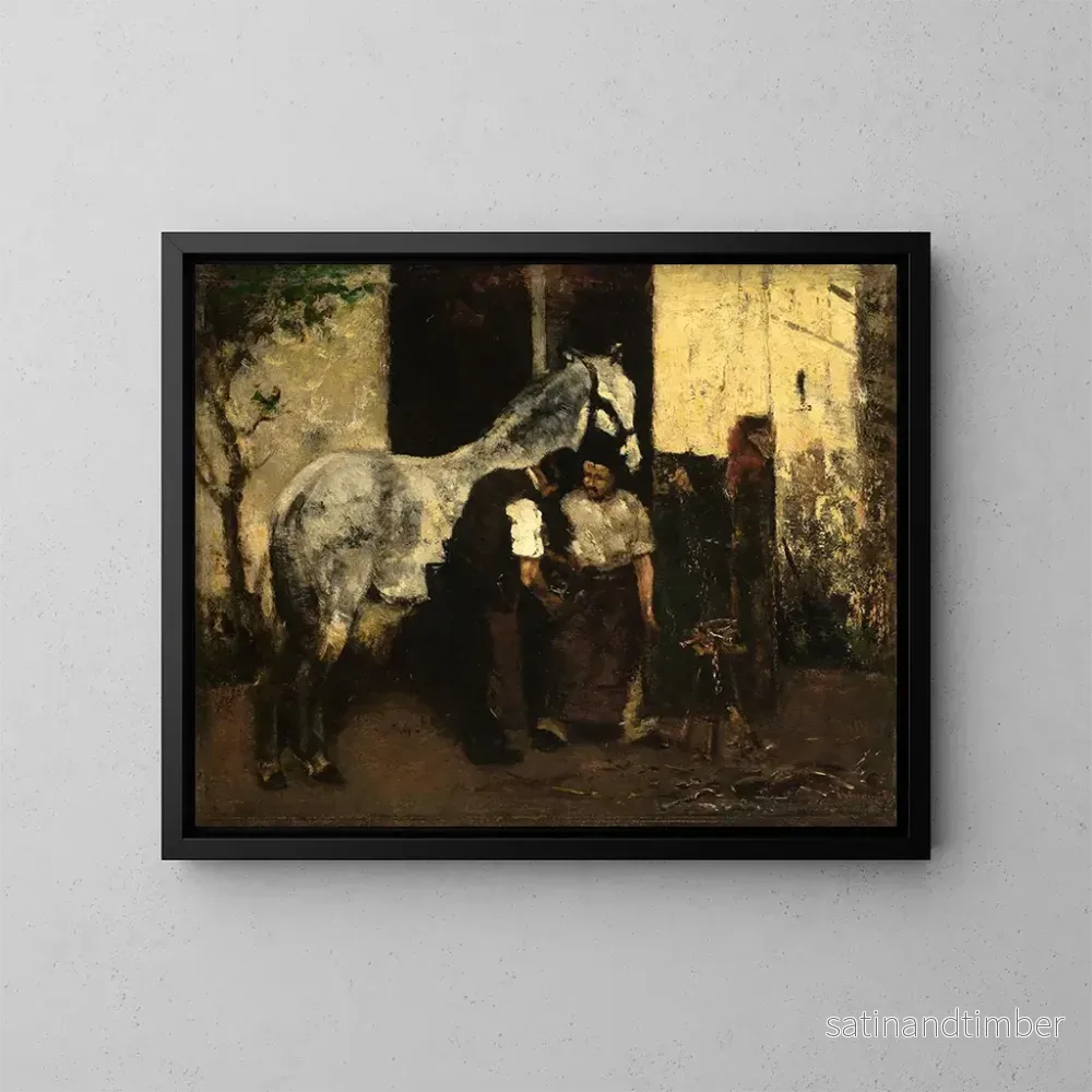 Reproduktion av målningen hos fältskärsägaren - Max Liebermann