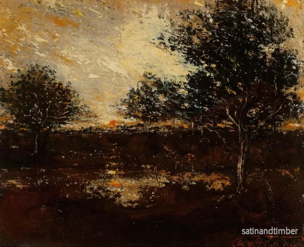 Reproduktion av målningen Reflektioner - Ralph Albert Blakelock - Bild 2