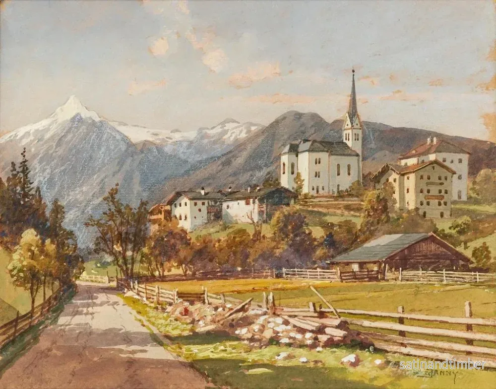 Reproduktion av målningen Vue de Kaprun - Georg Janny - Bild 2