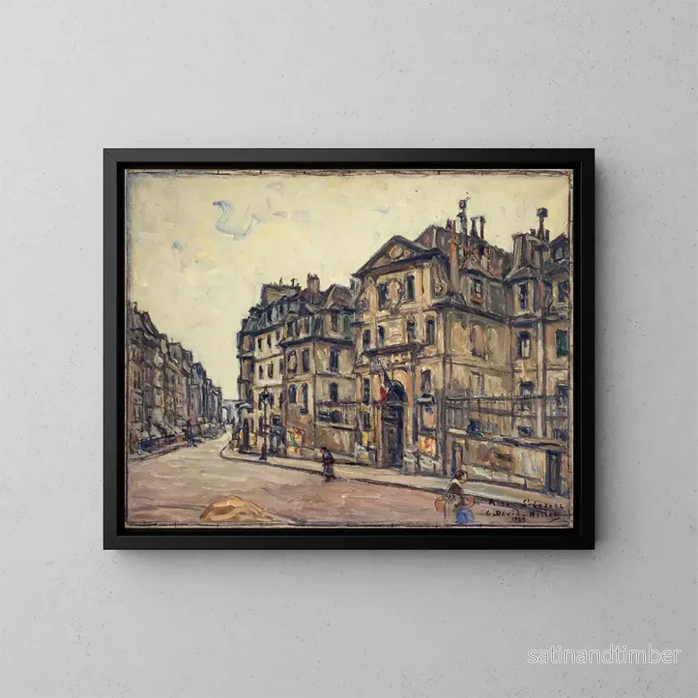 Reproduktion av målningen La Prison Saint-Lazare - Germain David-Nillet