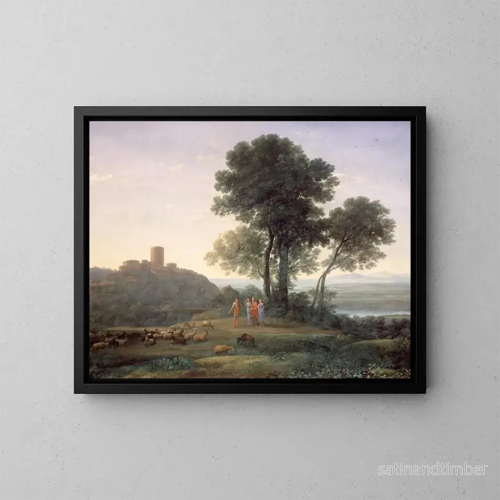 Reproduktion av målningen Jacob med Laban och hans döttrar – Claude Lorrain Reproduktion av målningen Jacob med Laban och hans döttrar – Claude Lorrain