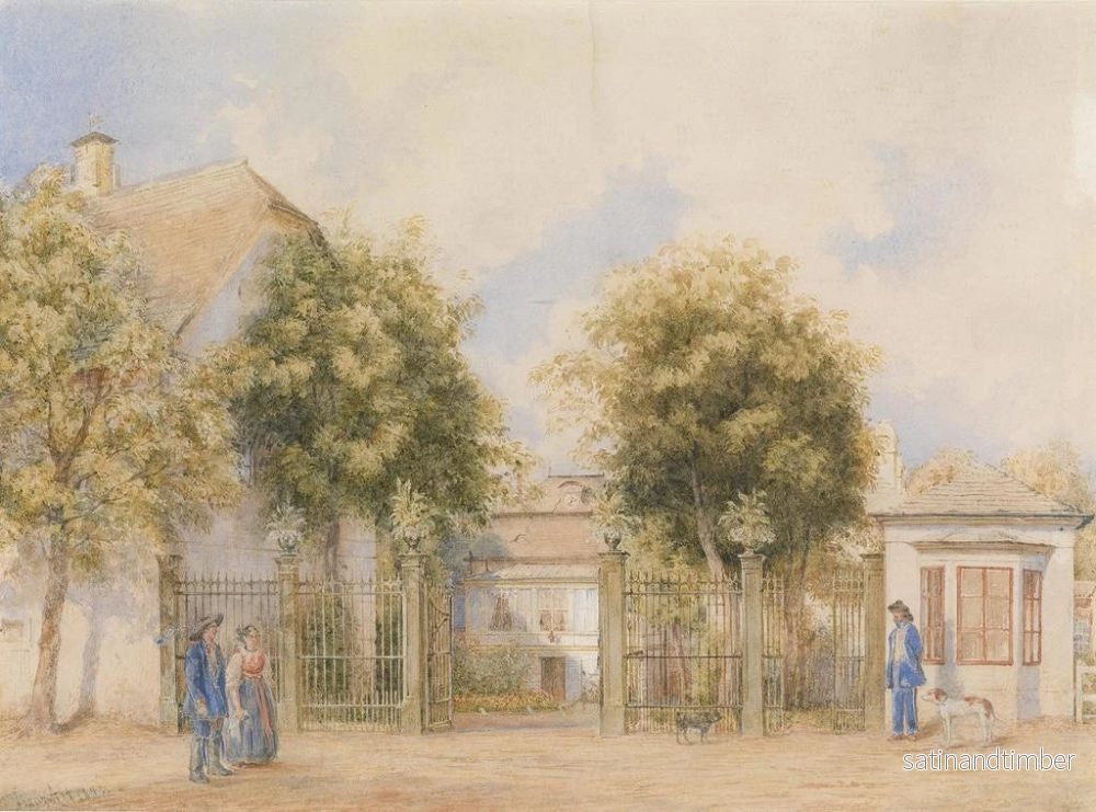 Reproduktion av målningen Maison biedermeier - Franz Alt - Bild 2