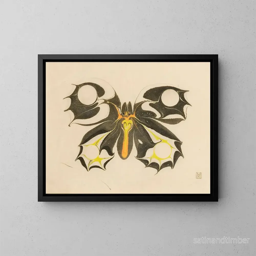 Reproduktion av målningen Papillon - Koloman Moser