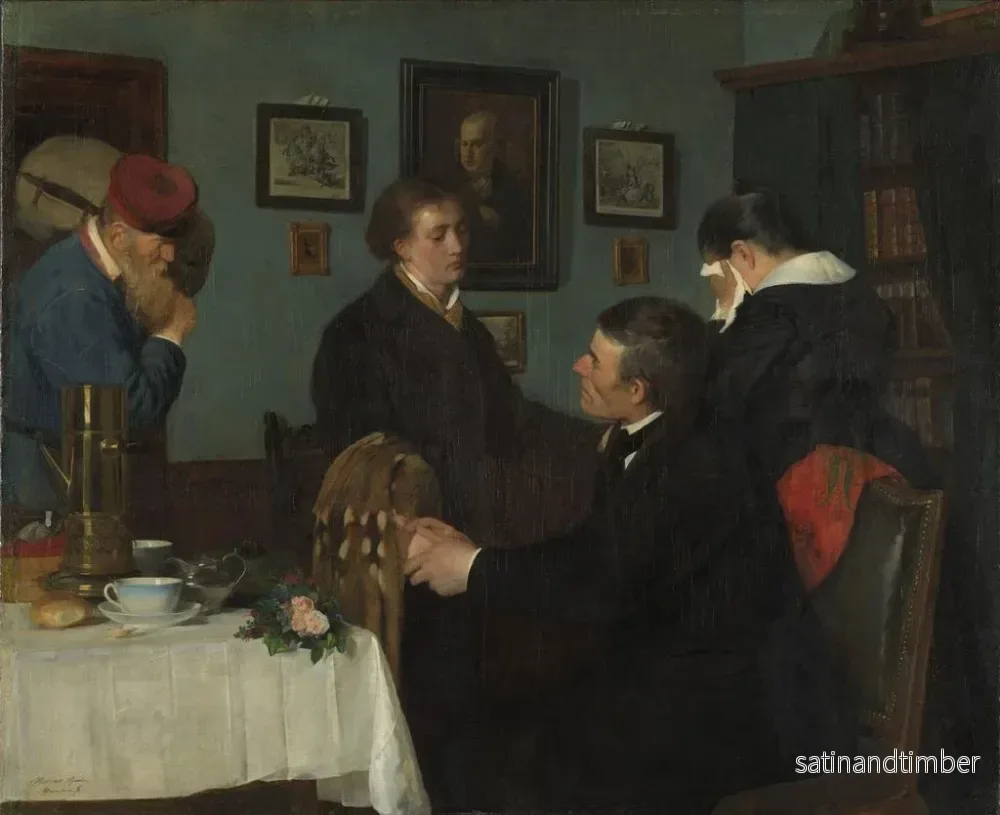Reproduktion av målningen L'Adieu - Harriet Backer - Bild 2