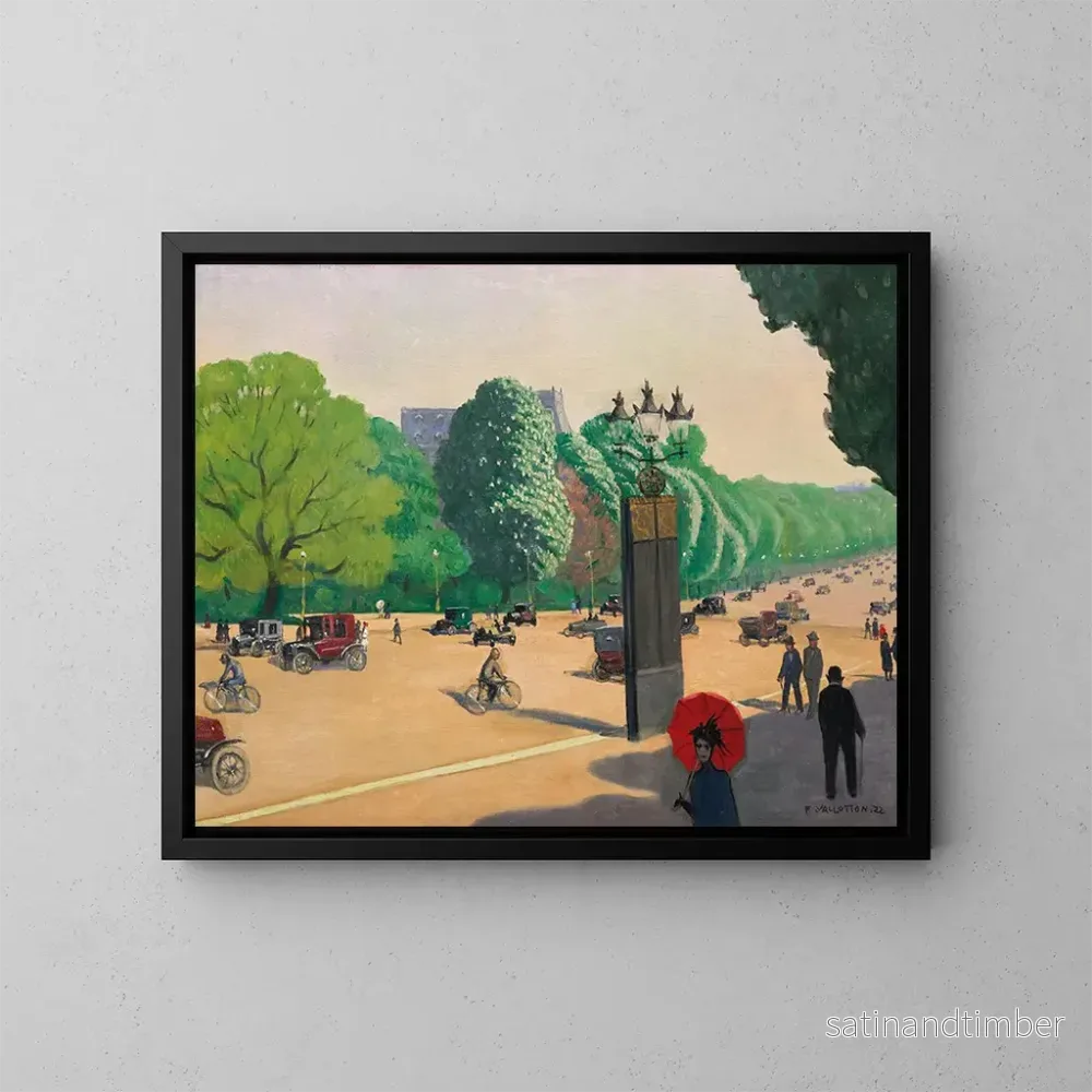 Reproduktion av målningen La Porte Dauphine - Félix Vallotton