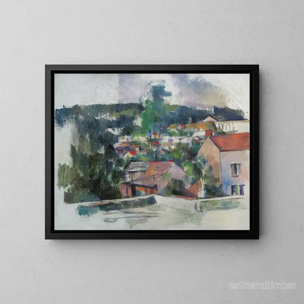 Reproduktion av målningen Landskap nära Paris - Paul Cézanne