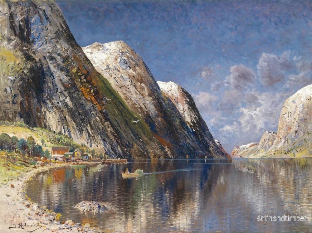 Reproduktion av målningen Fjord de Drontheim - Karl Kaufmann - Bild 2